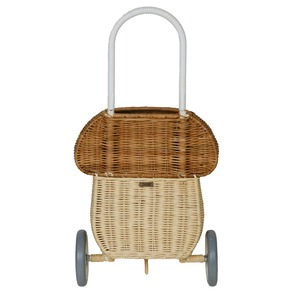 ตะกร้าหวายทรงเห็ดสีน้ำตาล ตะกร้าเก็บของทำมือ ขายส่ง เป็นมิตรกับสิ่งแวดล้อม ผลิตในเวียดนาม พร้อมส่ง - Product Image 3