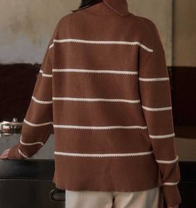 Western O-<b>Neck</b> <b>Turtle</b> <b>neck</b> Fringe Detail Breathable Sweater <b>Women's</b> Cowboy Style Suede Knit Tops Tassel Design Fashion <b>Jumper</b> - Product Image 2