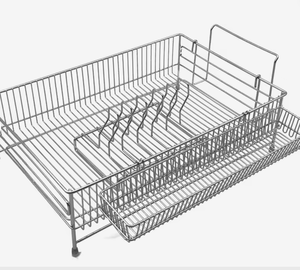 OEM/ODM Vietnam Stainless Steel 304 Single Tier <b>Dish</b> Draining <b>Rack</b> Multifunction Kitchen Organizer Storage Shelf - Product Image 2
