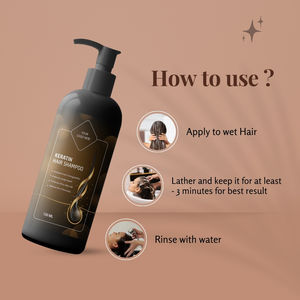 REEMIGA LIFE SCIENCE PVT. LTD. Shampooing capillaire à la kératine sans cruauté animale et sans silicone, renforce les racines des cheveux, pour usage domestique, fabriqué au Gujarat - Product Image 2