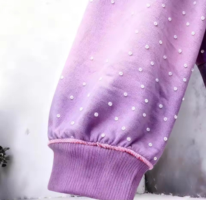 Sweat-shirts pour hommes de haute qualité en polyester/coton, effet délavé à l'acide, 380 g/m²/550 g/m², molleton épais, surdimensionnés, logo imprimé personnalisé, hiver - Product Image 2