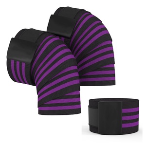 Customized Color Cotton Powerlifting Weightlifting Unisex <b>Knee</b> Wraps - Product Image 1