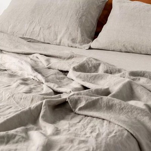 Juego de Sábanas de Lino Puro 100% Natural Francés de Lujo para Hoteles, con Funda de Almohada - Product Image 4