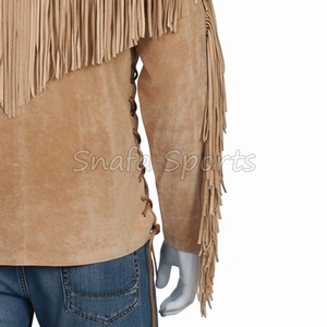 Wholesale Women's Genuine Leather Winter Western <b>Suede</b> <b>Jacket</b> With High Quality Wholesale Cowgirl <b>Jackets</b> For Sale - Product Image 4