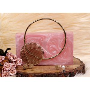 Bolso de Mano de Resina para Mujer, Diseño de Diseñador, para Fiestas y Bodas, Decoraciones de Moda - Product Image 3