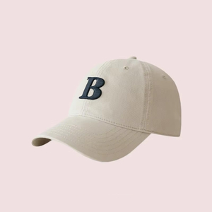 Trendy Brand Letter-Embroidered Baseball <b>Caps</b> Sporty Sun Protection Soft-Top <b>Caps</b> for Men and <b>Women</b> - Product Image 1
