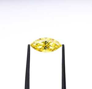 Diamante Suelto Cultivado en Laboratorio con Certificación IGI, Corte Marquesa, Color Amarillo Fantasía, CVD, VVS VS, Corte Excelente para Joyería Fina - Product Image 2