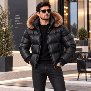 Chaqueta de Hombre Elegante de Piel de Oveja, Transpirable, Informal, de Verano, con Capucha |   Chaqueta de Cuero |   Chaqueta de Cuero para Hombre |   Chaqueta de cuero - Product Image 1