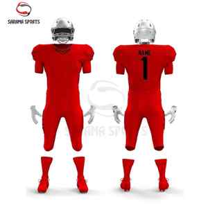 Uniformes de football américain pour adultes, grande taille, respirants, anti-humidité, antibactériens, shorts 100% polyester, personnalisables OEM - Product Image 1