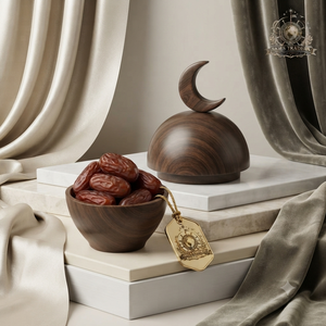 Bol en métal plaqué or de luxe avec couvercle en forme de dôme à motif lune et étoile, ensemble de vaisselle festive, centre de table pour les repas - Product Image 4