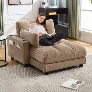 UNITED WE WIN Chaise Lounge Chair de gran tamaño Cozy Cloud Couch Cómodo sofá cama - Product Image 3