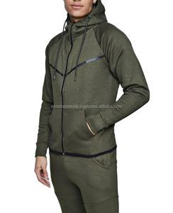 Chándal transpirable personalizado de alta calidad para hombre 100% algodón en blanco último diseño chándal liso - Product Image 1