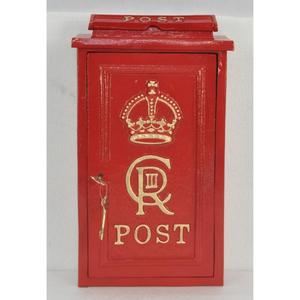 Black Coated Metal Mailbox <b>Wall</b> <b>Mount</b> <b>Mount</b> With Gold Crown Customizable Designs <b>Post</b> <b>Box</b> For Home Decoration - Product Image 4