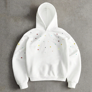 Sudaderas con capucha de lana premium para hombre, las más vendidas en diferentes colores, sudaderas gruesas con capucha para invierno, suministro al por mayor OEM/ODM - Product Image 1