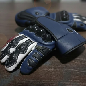 Gants de moto tactiques en cuir véritable de haute qualité, respirants, longueur poignet, pour sport et usage quotidien, compatibles écran tactile, antidérapants, quatre saisons - Product Image 2