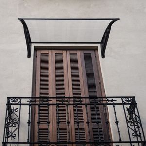 Tettoia per Porta e Finestra in Policarbonato 40 x 40 Pollici, Tenda da Sole Premium per Protezione dalle Intemperie - Product Image 3