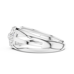 Anillo de Diamante Redondo Cultivado en Laboratorio de Oro Blanco de 14K para Mujer, 0.22 Ct, Certificado IGI |   Ropa de Uso Diario |   Diamante Cultivado de Última Moda - Product Image 2