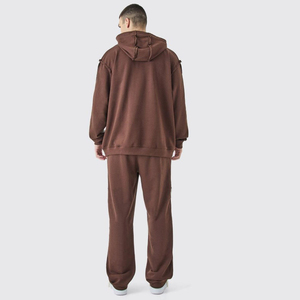 Sweat-shirts à capuche personnalisés en molleton imprimé, vente en gros, pour hommes, 100 % coton, avec poche, pas cher, en vrac, streetwear - Product Image 4