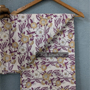 Tela de Algodón Puro Orgánico de Calidad de Exportación, Ecológica, Ligera, Estilo Boho Ikat Rosa, para Camisas y Decoración del Hogar - Product Image 1