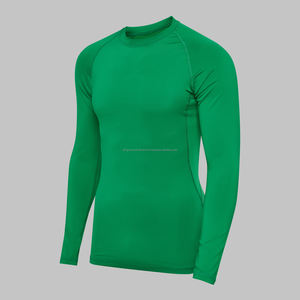 Camiseta deportiva personalizada de alta calidad para hombre, camisetas transpirables de compresión para entrenamiento en gimnasio, ropa deportiva al por mayor OEM y ODM - Product Image 6