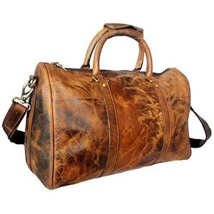New Arrival Luxury leather Duffle Bag Adjustable <b>Strap</b> Zipper Closure Large Capacity Multi-Function for Travel Daily - Product Image 4