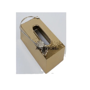 Nouvelle boîte à mouchoirs en métal dernière conception boîte à mouchoirs organisateur de mouchoirs moderne de qualité exclusive pour la maison hôtel utilisation de mariage - Product Image 1