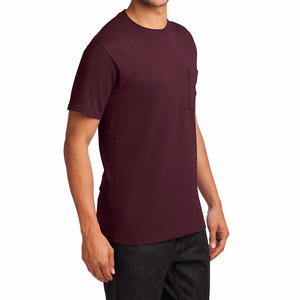 Camiseta Premium de Manga Corta con Bolsillo, Cuello Redondo, Estilo Casual, Corte Regular, Color Sólido, 100% Algodón - Product Image 4