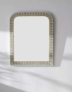 Espejo de Pared de Estilo Moderno Hecho a Mano, Vidrio Personalizado con Incrustaciones de Madreperla de Alta Calidad, Marco Decorativo para Uso Doméstico - Product Image 3