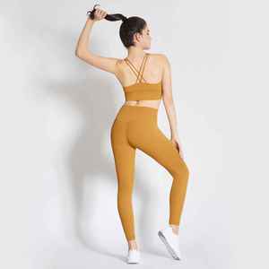 New Arrival Customized Breathable <b>Low</b> Moq Yoga Set Woman Custom New Quality <b>Low</b> Price Yoga Set For Online Sale - Product Image 2