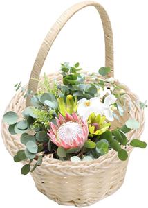 Cesta de Mimbre Hecha a Mano de Color Intenso para Bodas y Navidad - Product Image 3