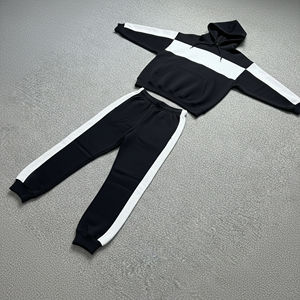 Conjunto Deportivo Personalizado para Hombre, 100% Algodón Grueso, Calidad Premium, Logotipo Bordado Personalizado, Sudadera Extra Grande de 2 Piezas - Product Image 6