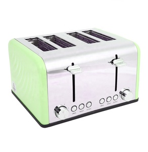 โรงแรมที่กําหนดเองร้านกาแฟโรงเรียนนักเรียนเครื่องทําขนมปังเครื่องปิ้งขนมปังใช้ในบ้านเครื่องใช้ในครัว 4 ชิ้นสแตนเลสป๊อปอัพเครื่องปิ้งขนมปังโลหะ - Product Image 3