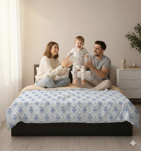 Juego de Sábanas Planas Tamaño Queen con Bolsillo Profundo, 400 Hilos, Diseño Estampado en Microfibra para Uso Hospitalario y Hotelero, Incluye Fundas de Almohada - Product Image 4