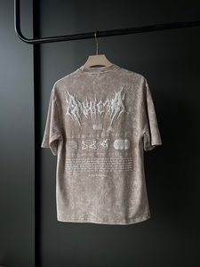 เสื้อยืดคุณภาพสูงพร้อมพิมพ์แบรนด์ตามสั่ง เสื้อยืดสตรีทแวร์ - Product Image 3