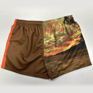 Shorts de football/rugby aborigènes par sublimation, haute qualité, respirants, unisexes, avec poches, style australien - Product Image 2