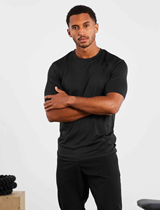 <b>Men</b> Custom Wholesale Gym Shirt Quick Dry Compression Sports Top Slim Fit Spandex <b>Stretch</b> Workout Tops Plain Blank Knitted Solid - Product Image 5