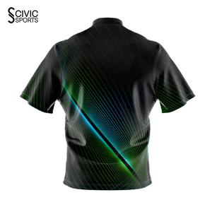 Custom designed bowling jerseys made with ultra-light breathable fabric featuring bold sublimation designs - Product Image 4