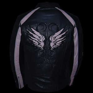 Chaqueta de Motociclista Casual de Cuero Negro Premium para Mujer SAMROZ SPORTS - Product Image 4