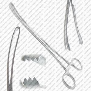Pinces chirurgicales Teale Vulsellum en acier inoxydable pour usage vétérinaire, pinces utérines de préhension, instruments gynécologiques vétérinaires à verrouillage - Product Image 3