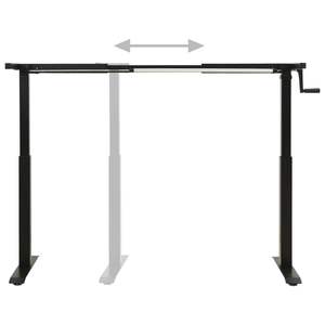 Estructura de Escritorio Elevable de Acero al Carbono con Recubrimiento en Polvo Negro, Mueble Resistente para una Estación de Trabajo Cómoda - Product Image 4