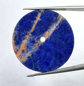 Cadran de montre en sodalite naturelle 28,50 mm x 1,50 mm, pièces de modification de montre, horlogerie de luxe sur mesure - Product Image 4