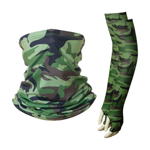 Ensemble cache-cou et manchons de bras camouflage personnalisé, protection UV, couvre-visage rafraîchissant, protège-bras sportif pour activités de plein air, pêche et cyclisme - Product Image 6