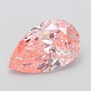 Diamant rose fantaisie naturel taille poire pour la création de bijoux - Product Image 1