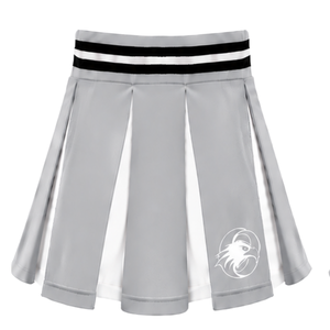 Ensemble d'uniformes de cheerleading argentés : Jupe plissée et crop top – Tenue de performance d'équipe personnalisée pour la danse athlétique et les compétitions - Product Image 6