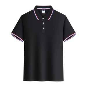 Cuello de punto unicolor antiarrugas de 180 g/m² para camisas unisex, transpirable, de manga corta - Product Image 3