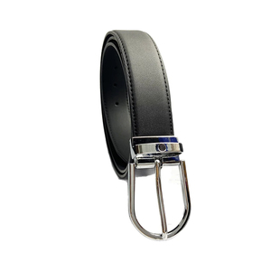 Cinturón de Cuero Genuino Negro de Alta Calidad, 3.3cm de Ancho, Longitud Personalizada, Hebilla Automática, Marca de Moda - Product Image 3