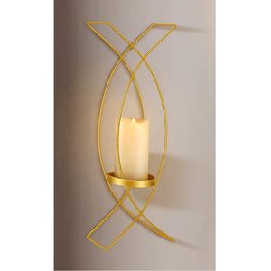 Portavelas montado en la pared de Color negro moderno, decoración elegante, decoración de iluminación, decoración del hogar, vela de Metal, soporte votivo, llegada caliente - Product Image 4