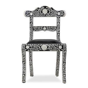 Bone Inlay <b>Armchair</b> Handmade Luxury Wooden Seating for Home Decor Wholesale - Product Image 1