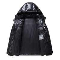 Veste matelassée en toile brodée personnalisée de haute qualité pour hommes, hiver, manches longues, fermeture éclair, imperméable, décontractée, vente en gros