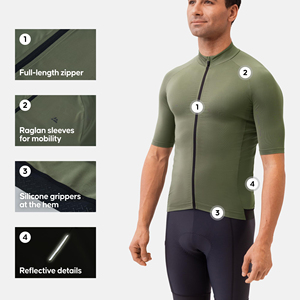 Premium Quality Road Cycling Jersey Lightweight And Aerodynamic Fit To <b>Maximize</b> Speed And Efficiency On Long Distance Tours - Product Image 3
